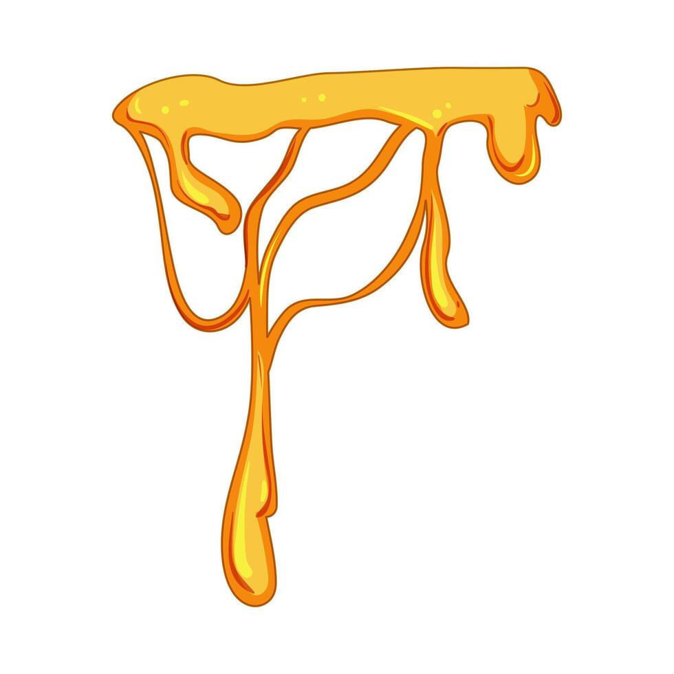 grease dripping oil stain cartoon illustration vector