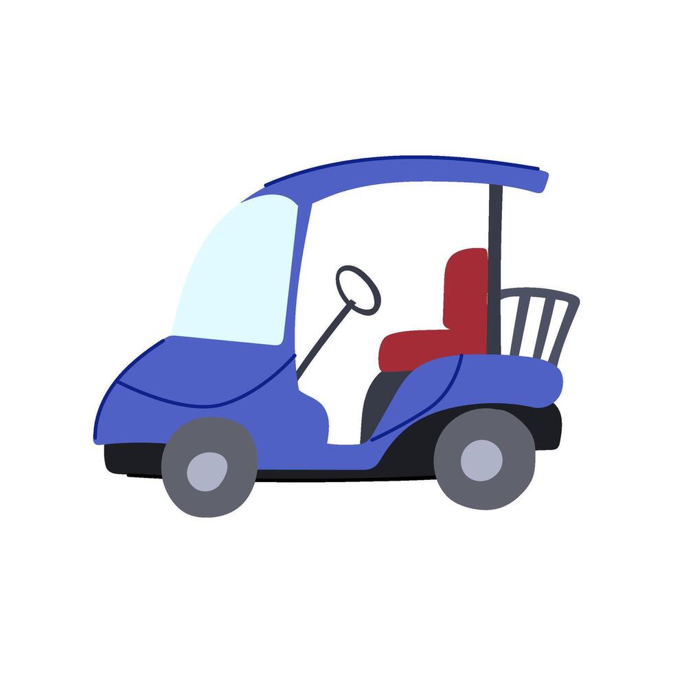 Club Golf Cart Cartoon Illustration 52024576 Vector Art At Vecteezy Club Golf Cart Cartoon Illustration Vector