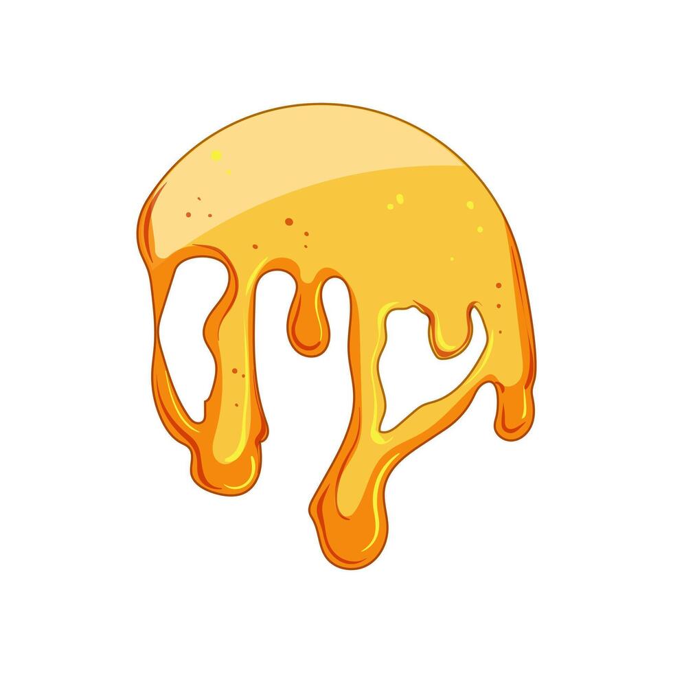 flow melted circle cartoon illustration vector