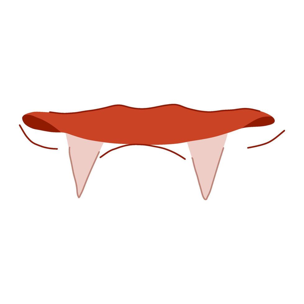 creature monster mouth cartoon illustration vector