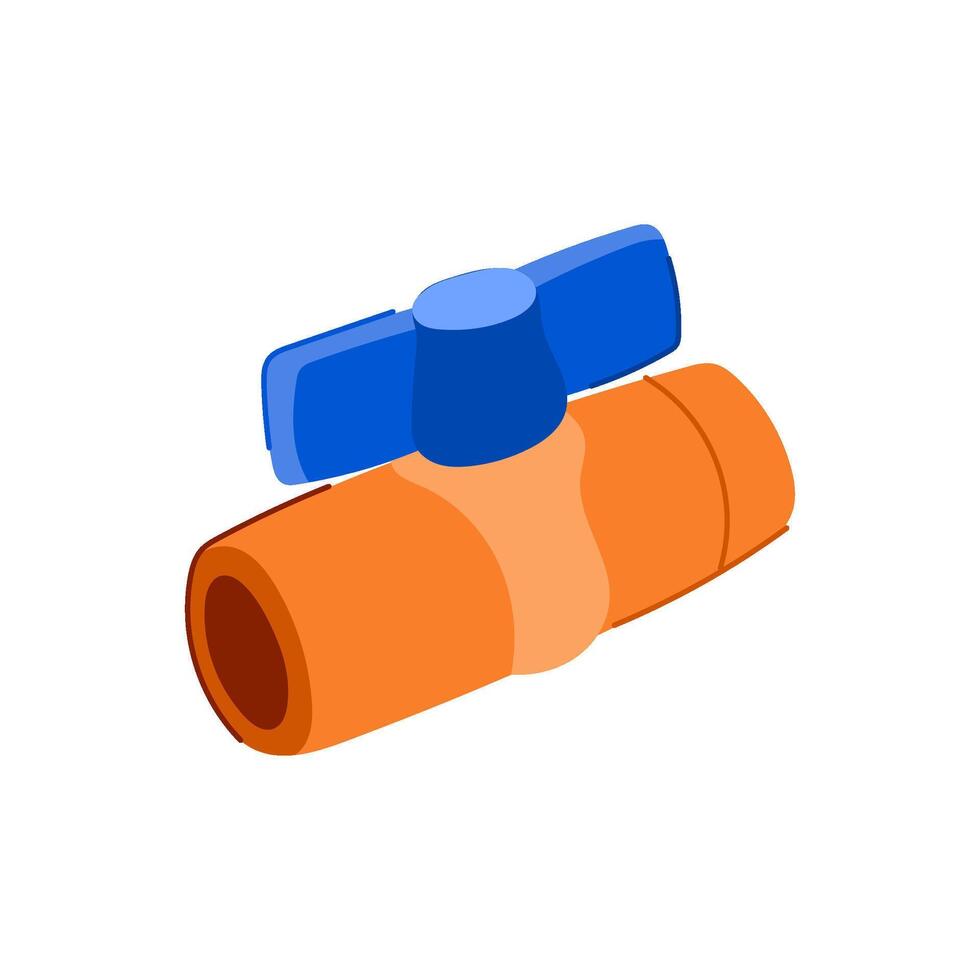 repair plumbing valve cartoon illustration vector