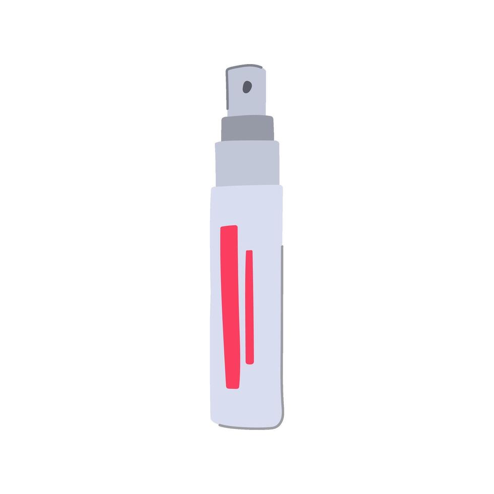 hold setting spray cartoon illustration vector