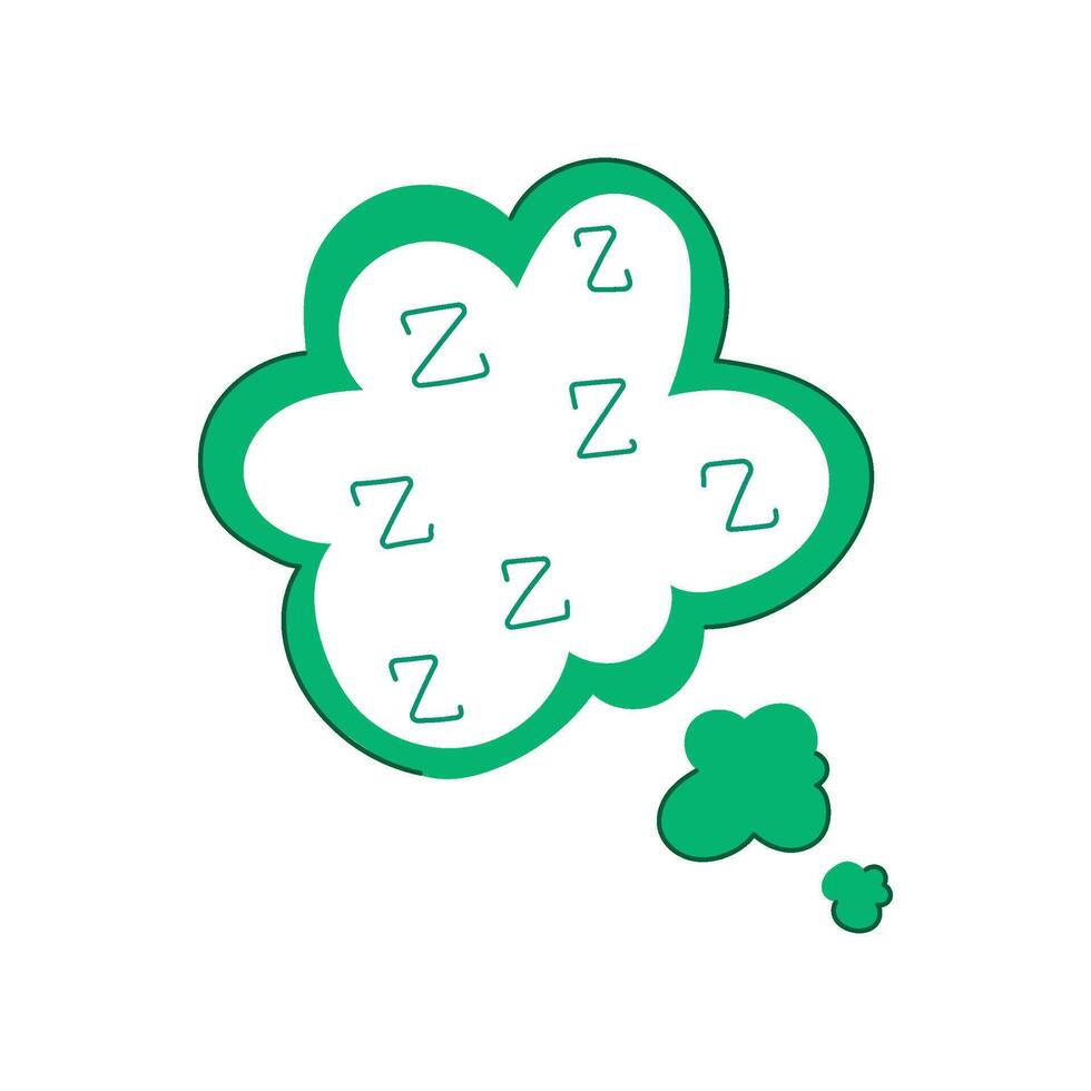 insomnia sleep zzz cartoon illustration vector