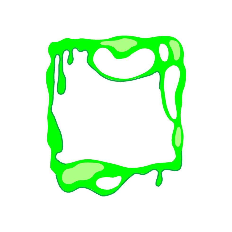 kids slime frame cartoon illustration vector