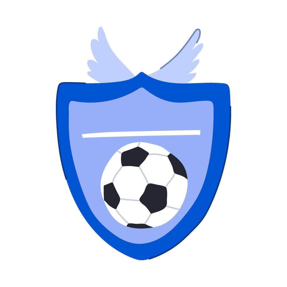 goal soccer emblem cartoon illustration vector