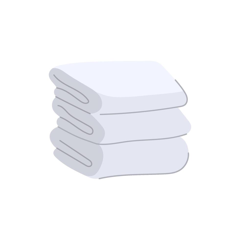 absorbent spa towel cartoon illustration vector
