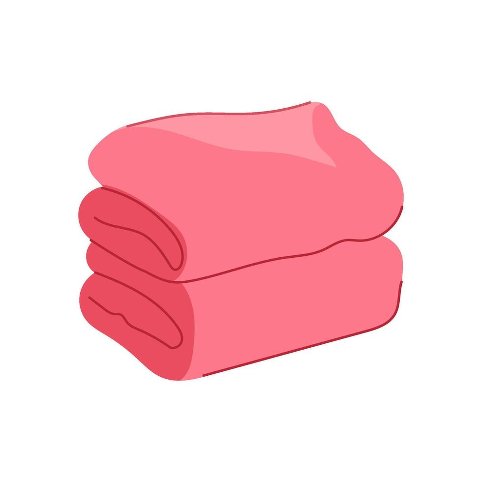 luxury spa towel cartoon illustration vector