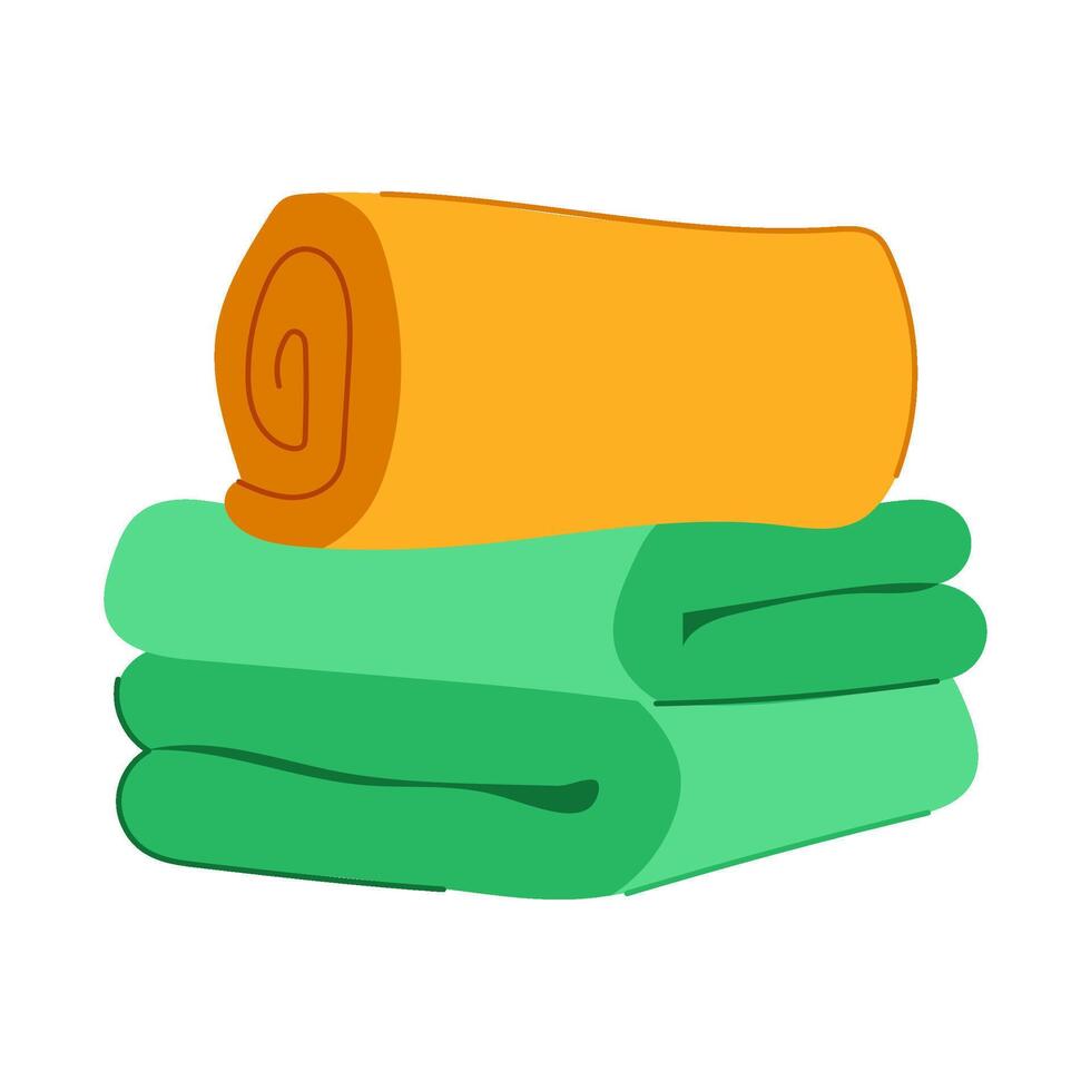 hygienic spa towel cartoon illustration vector