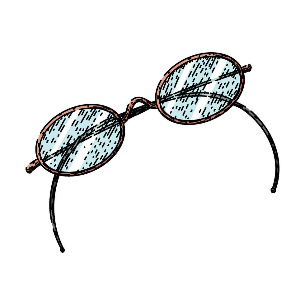 frames spectacles sketch hand drawn vector