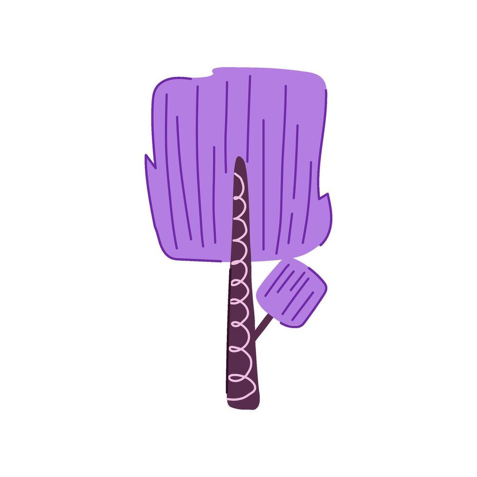 simple tree doodle flat cartoon illustration vector