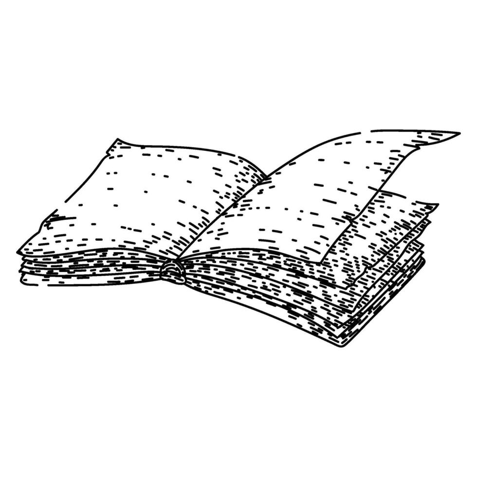 retro vintage book sketch hand drawn vector