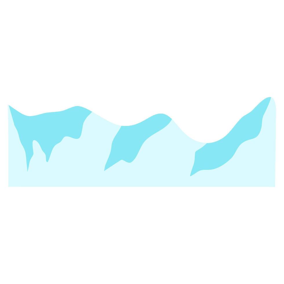 Ice glacier galtser vector