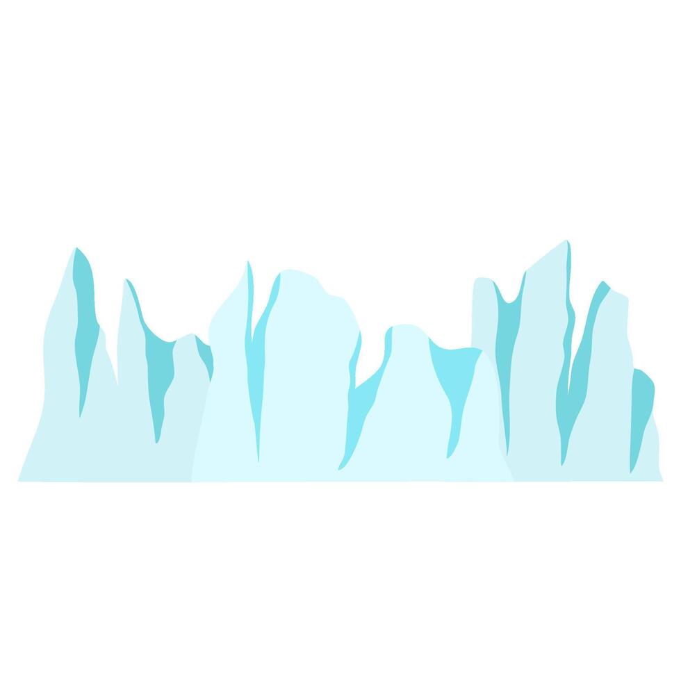 icebergs in the arctic vector