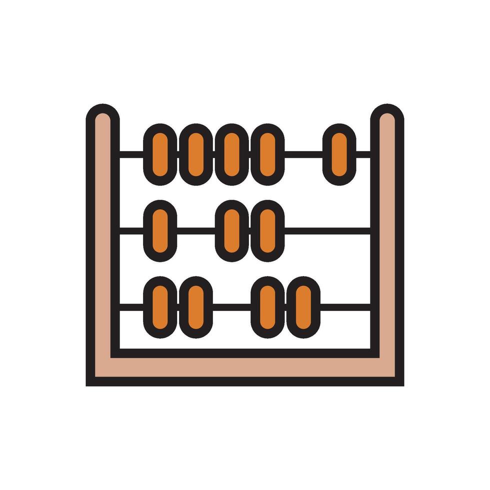 An abacus icon on a white background vector
