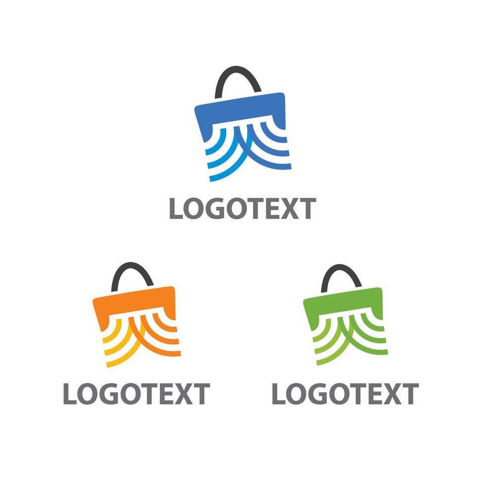 Creative Shopping Bag Logo vector