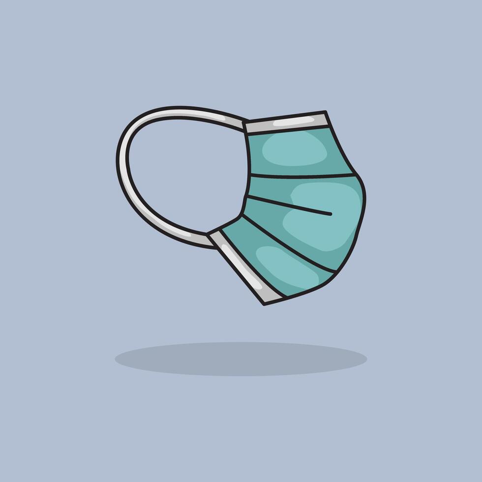 Medical Mask. design Health Mask. Medical Health Mask Cartoon design illustration and icon for website, digital and print vector