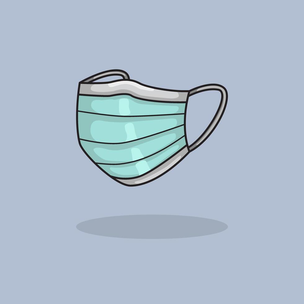 Medical Mask. design Health Mask. Medical Health Mask Cartoon design illustration and icon for website, digital and print vector