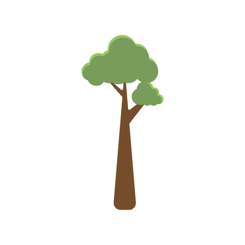 Cartoon Tree Logo Template Icon vector