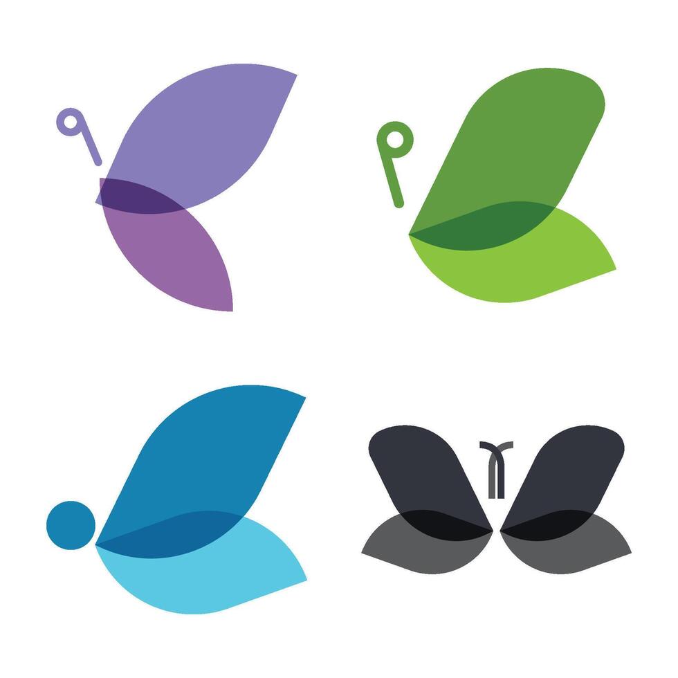 Butterfly Logo Template Icon vector