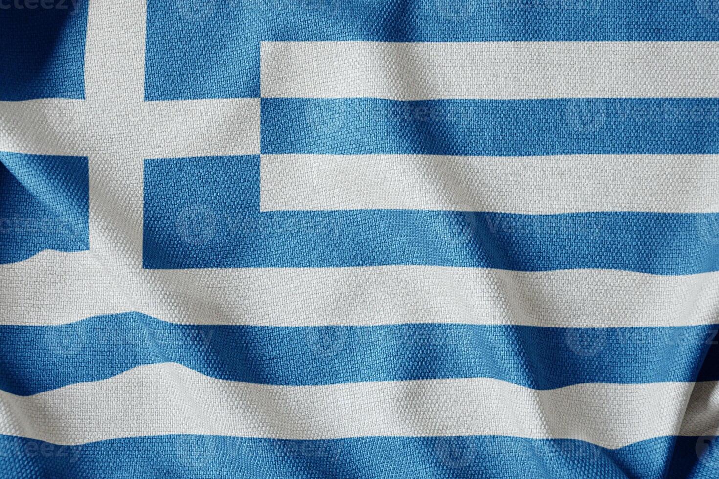 Greece Fabric Flag HD Image photo