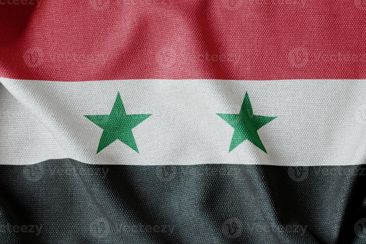 Syria Fabric Flag HD Image photo