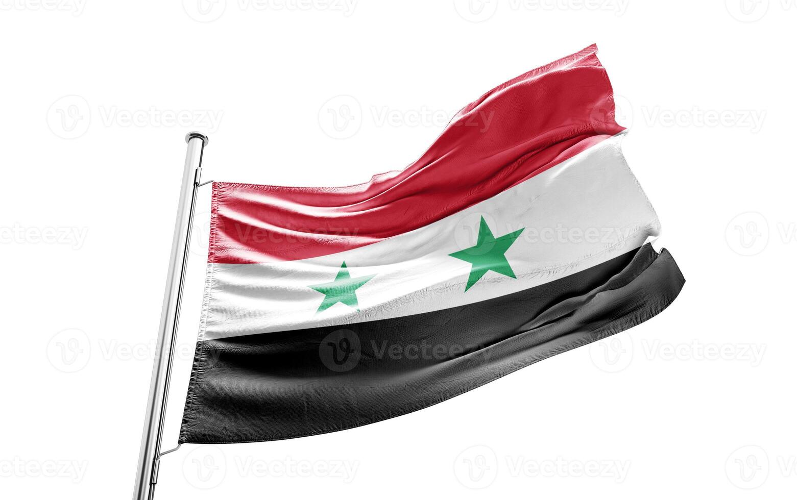Syria Fabric Flag HD Image photo