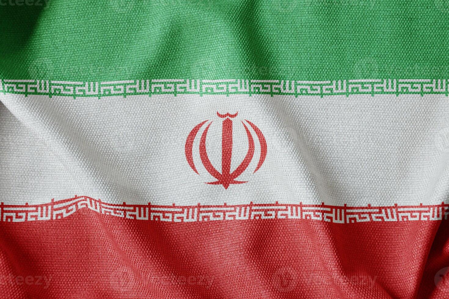 Iran Fabric Flag HD Image photo