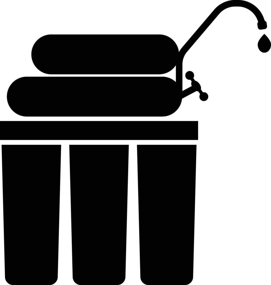 Water filter icon. Water filtration sign. Filter water symbol. flat style. vector