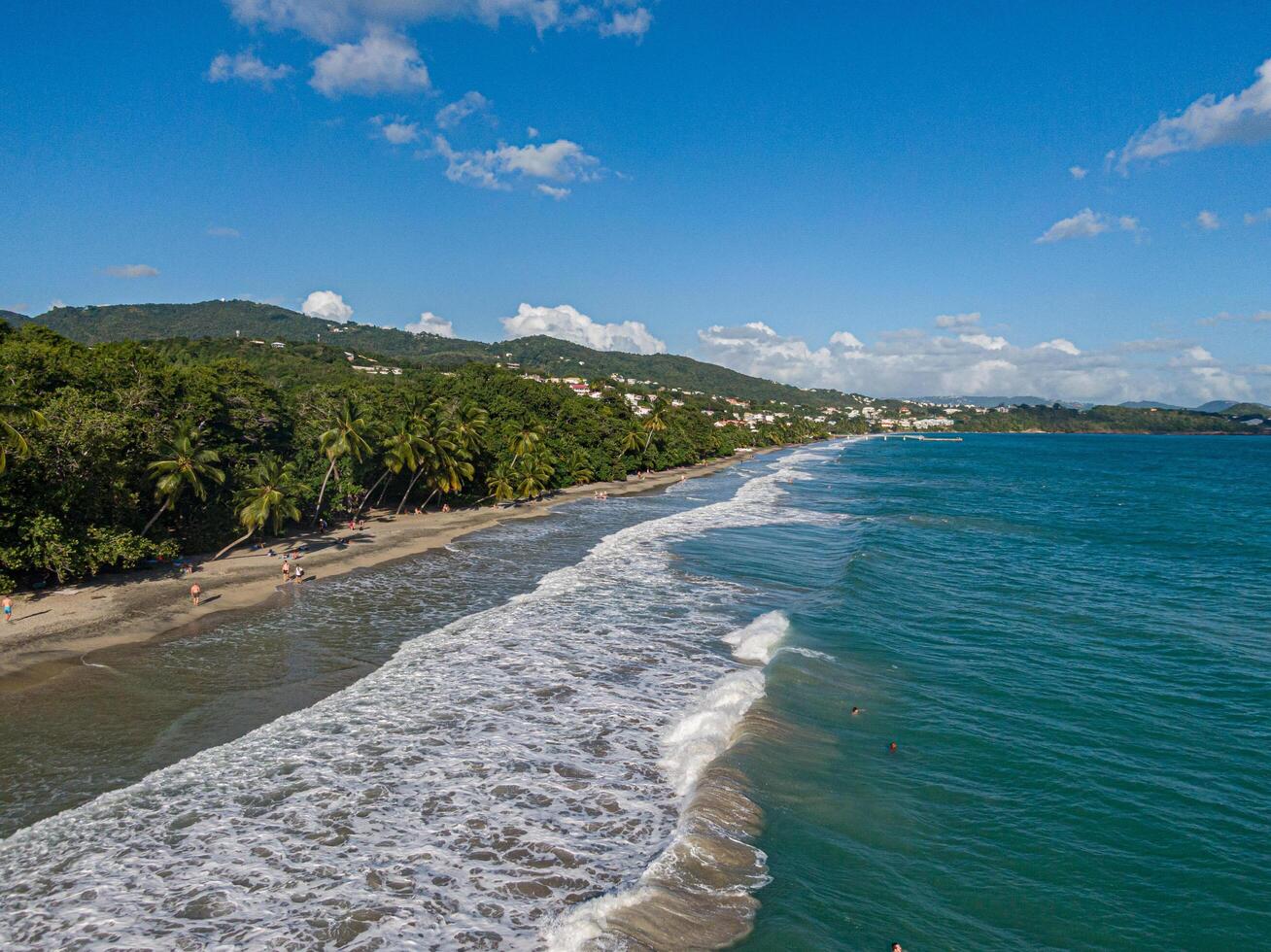 Paradise tropical beach of the Diamant, Martinique, West Indies, France photo