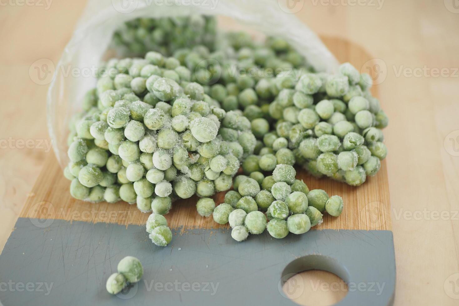 Frozen Green Peas Available in a Convenient Bag They are Fresh and Ready to Cook and Enjoy photo