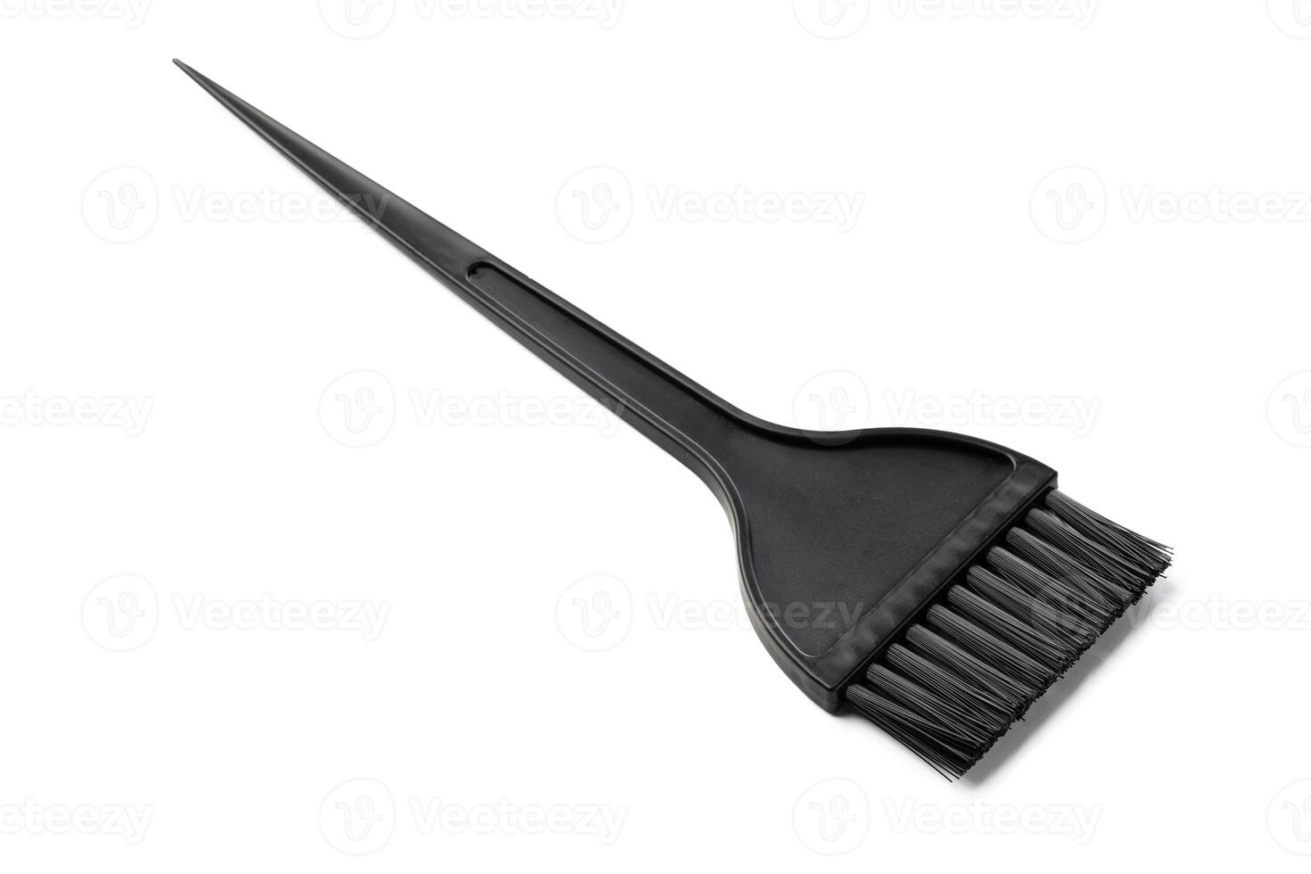 Hair color brush hairdresser tool on white background photo