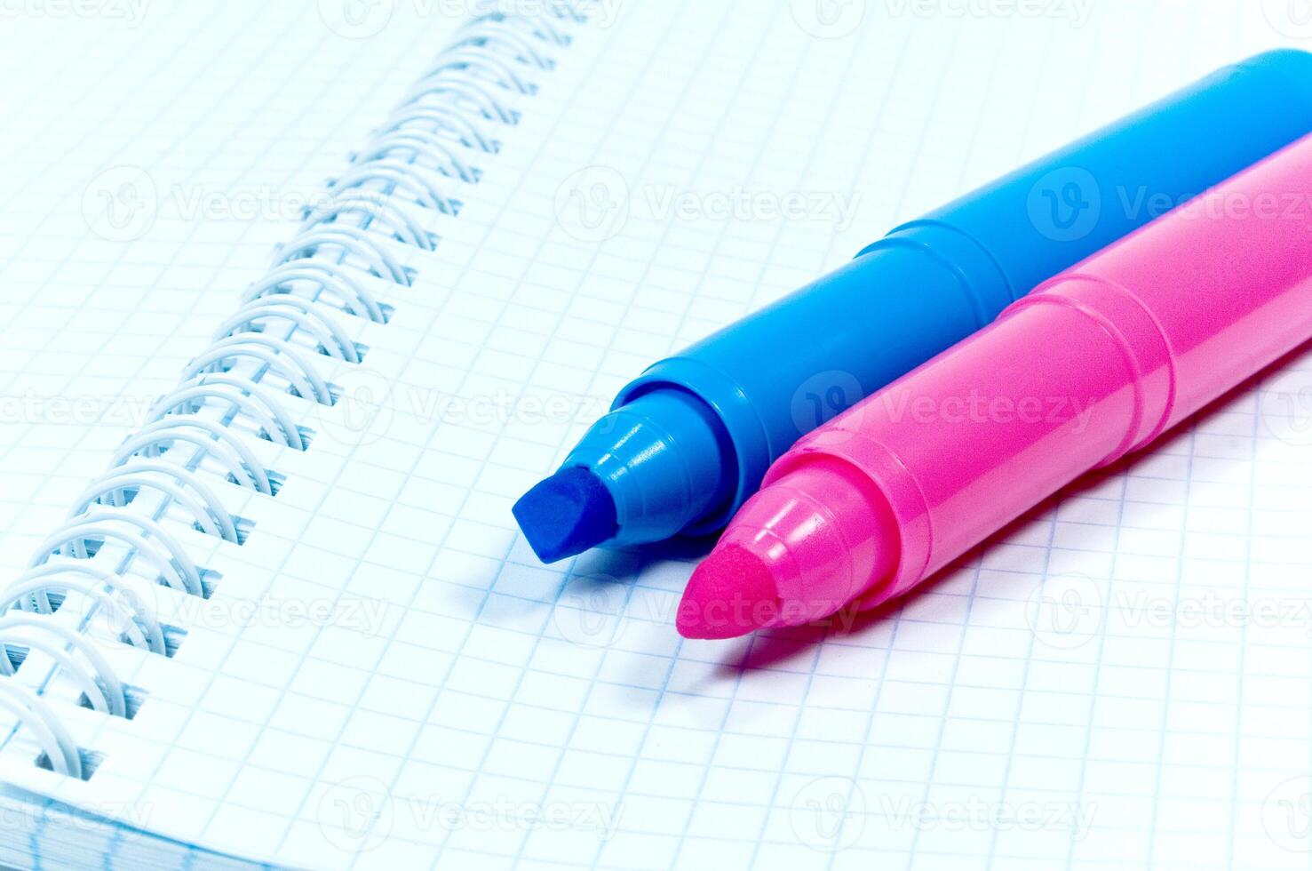 Two colored markers 52032999 stock photo at vecteezy