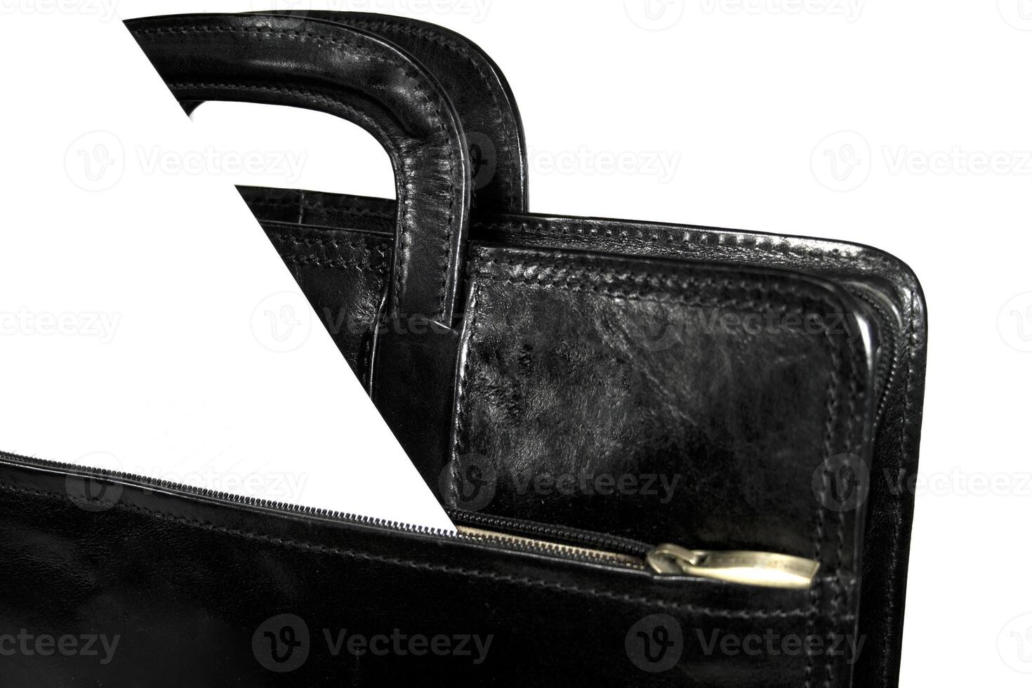 black portfolio on white photo