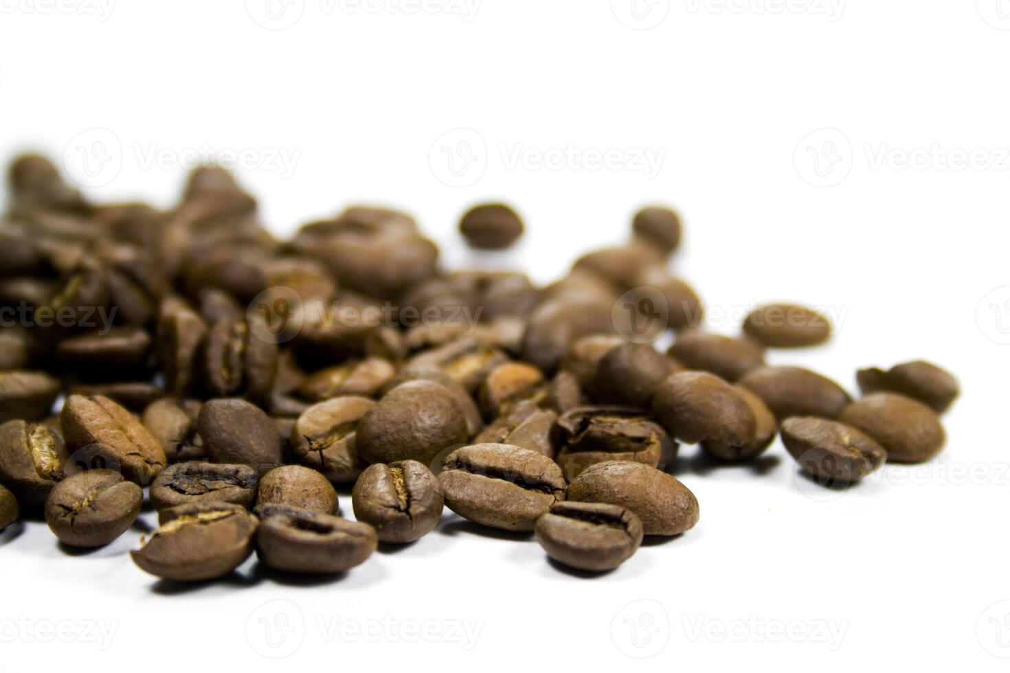 coffee beans on white photo