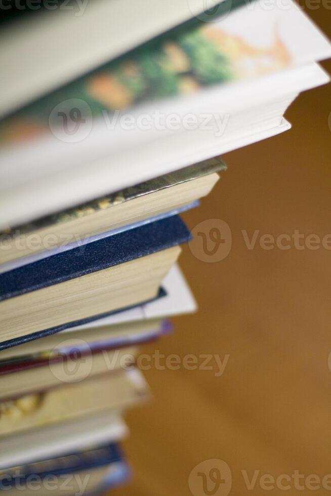 books stack close up photo