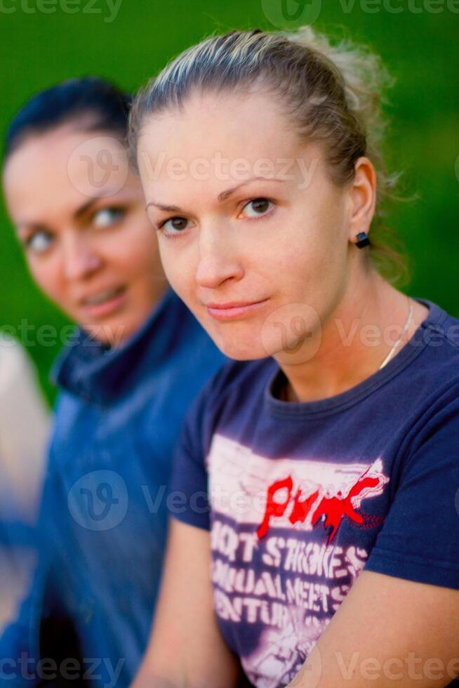 two pretty women photo