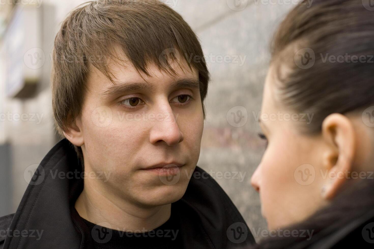 portrait of vintage style couple photo