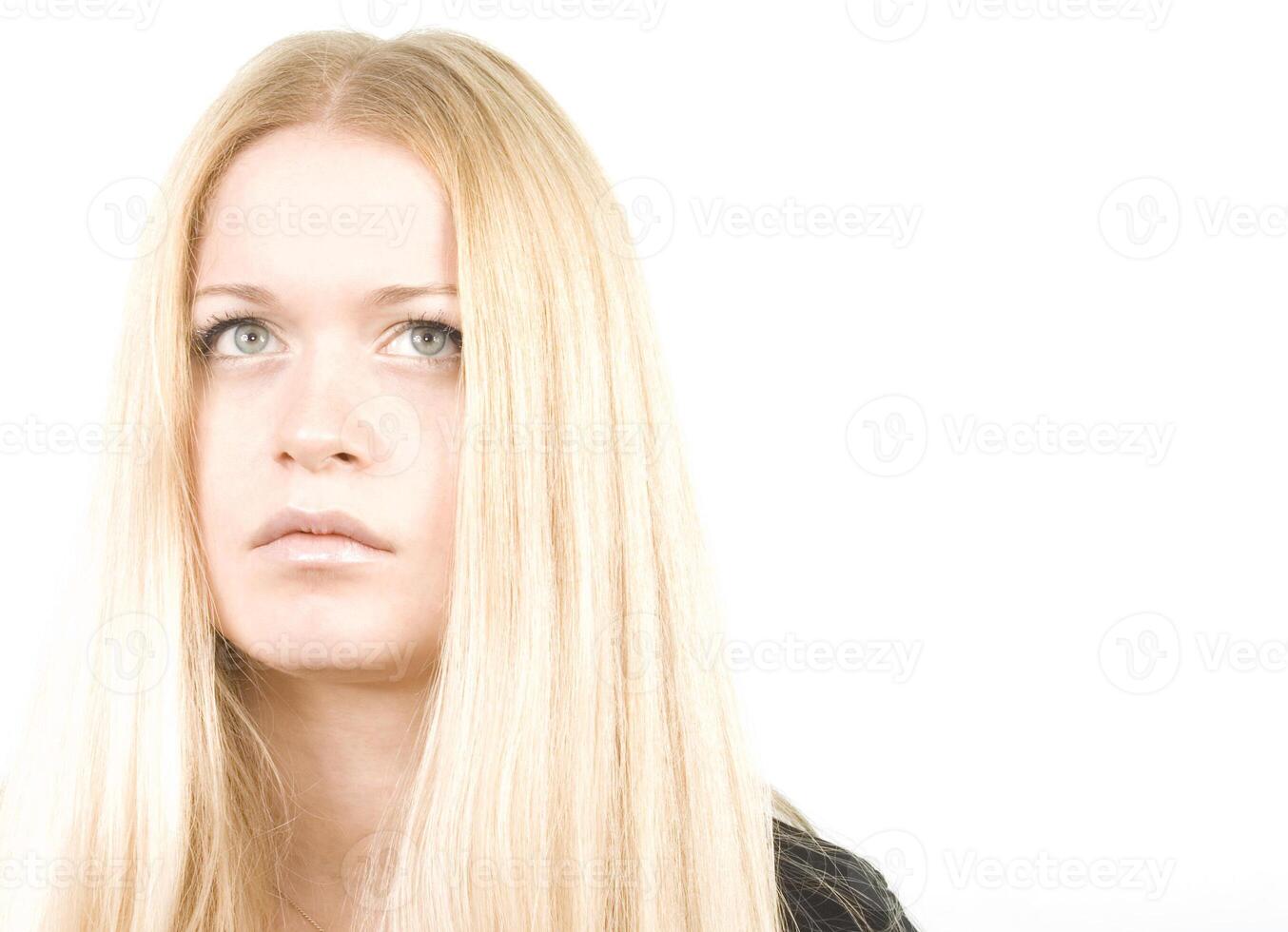 pretty blond woman photo