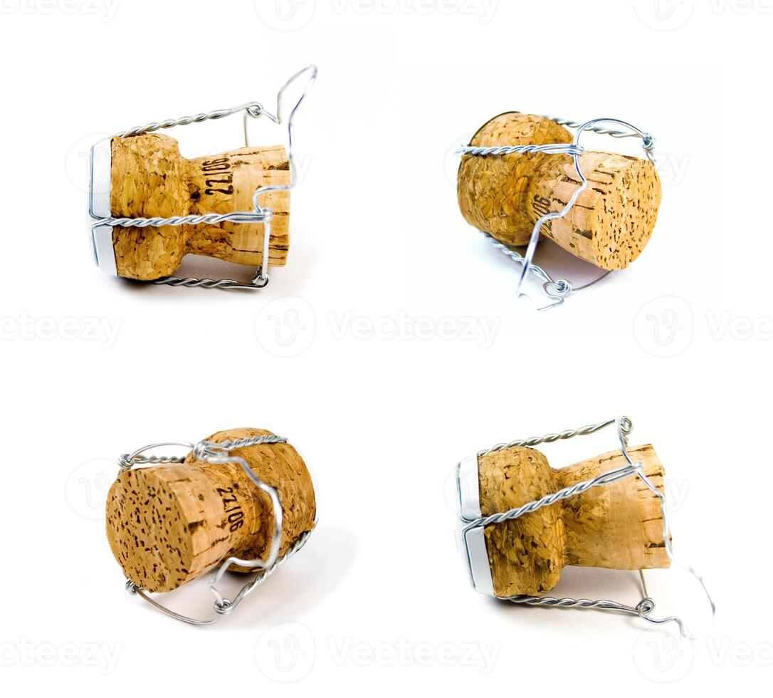 four champagne corks photo