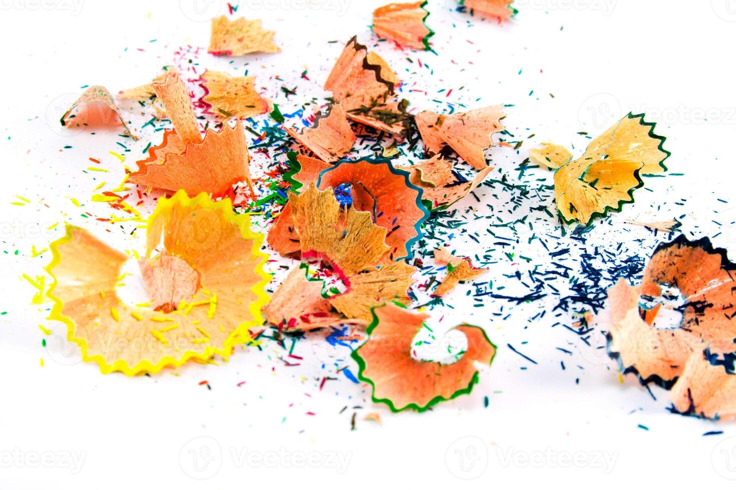 pencils sawdust background photo
