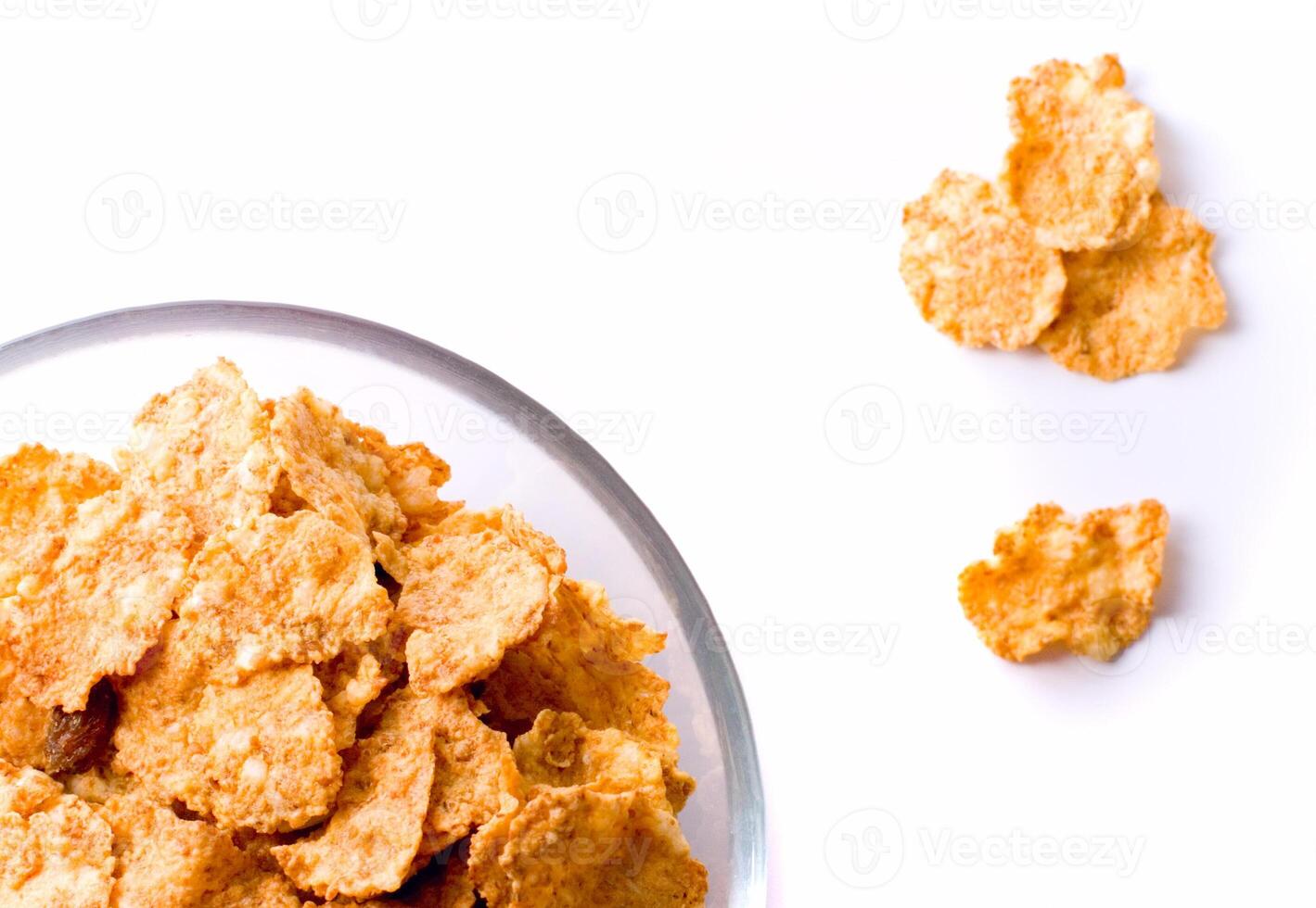 cornflakes in glass bow photo