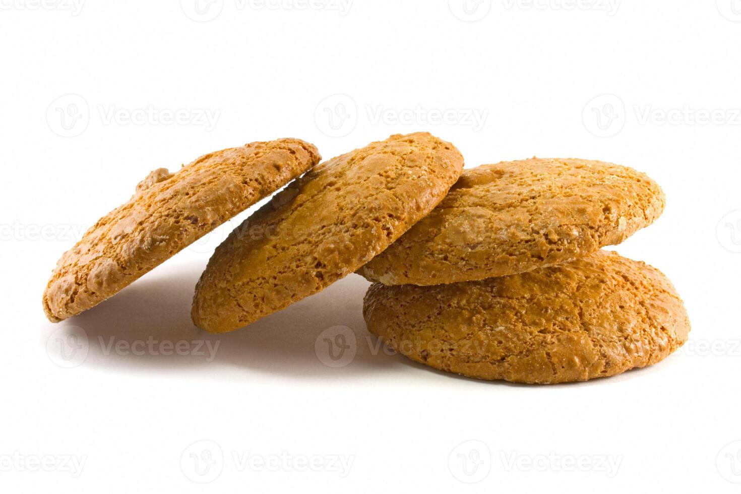 four cracker on white photo