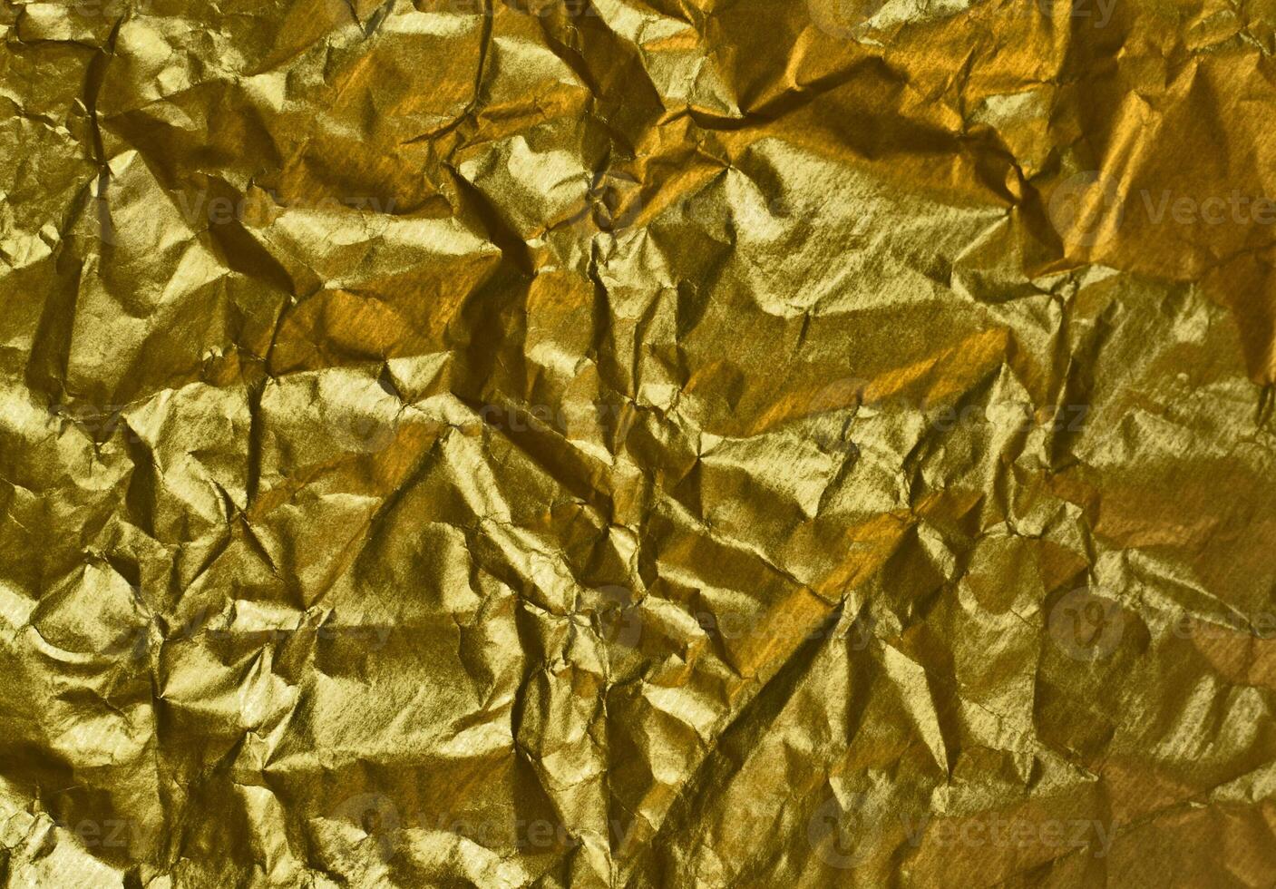 wrinkled golden paper photo