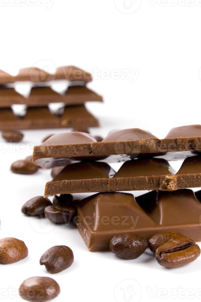 chocolate and coffee beans photo