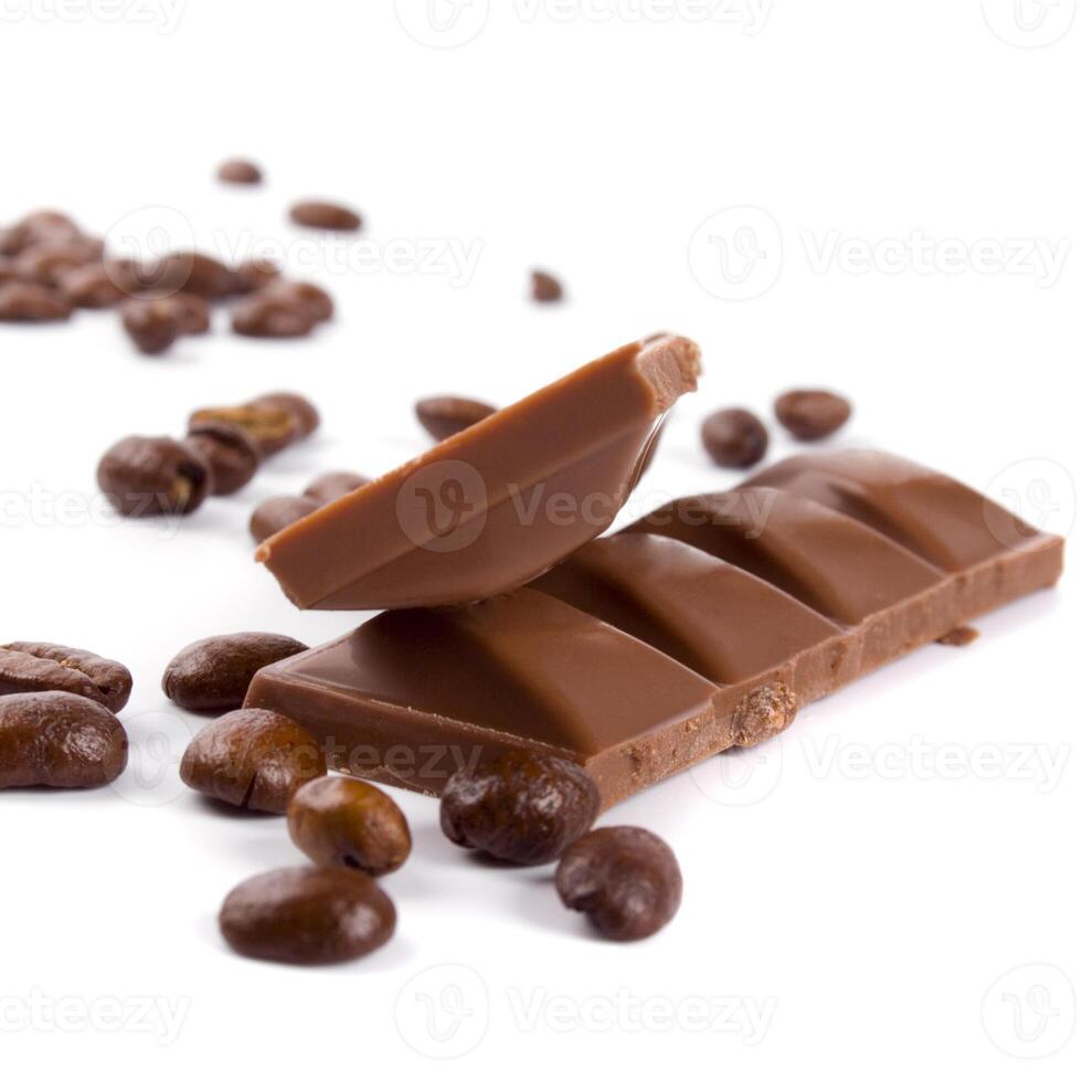 chocolate and coffee beans photo