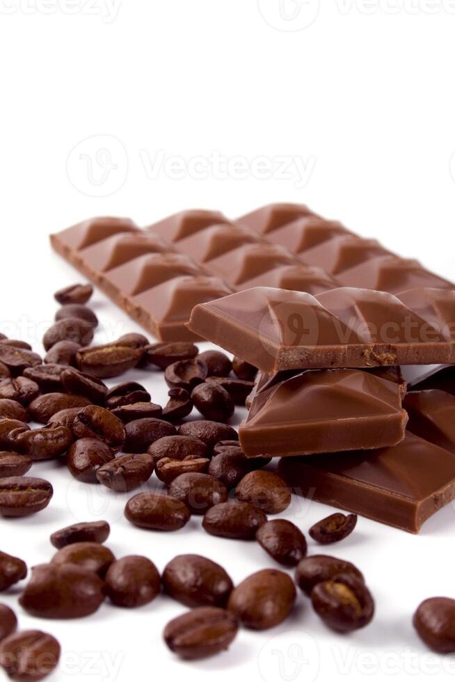 chocolate and coffee beans photo