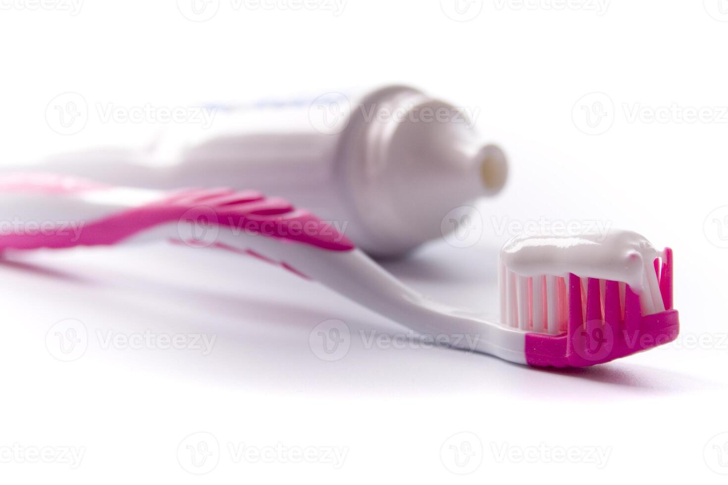 toothpaste and toothbrush photo