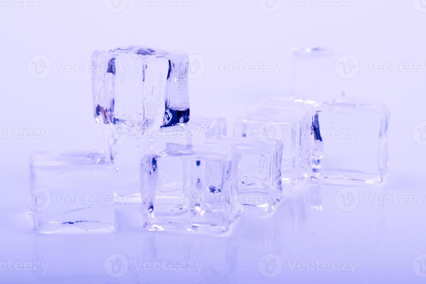stack of ice cubes photo