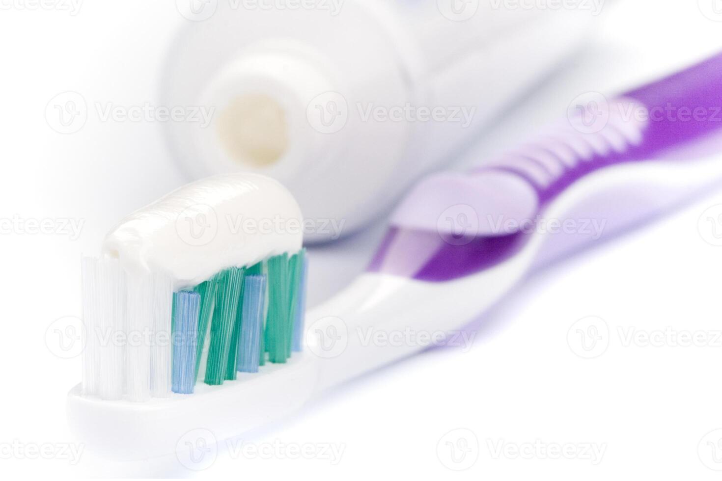 toothpaste and toothbrush photo