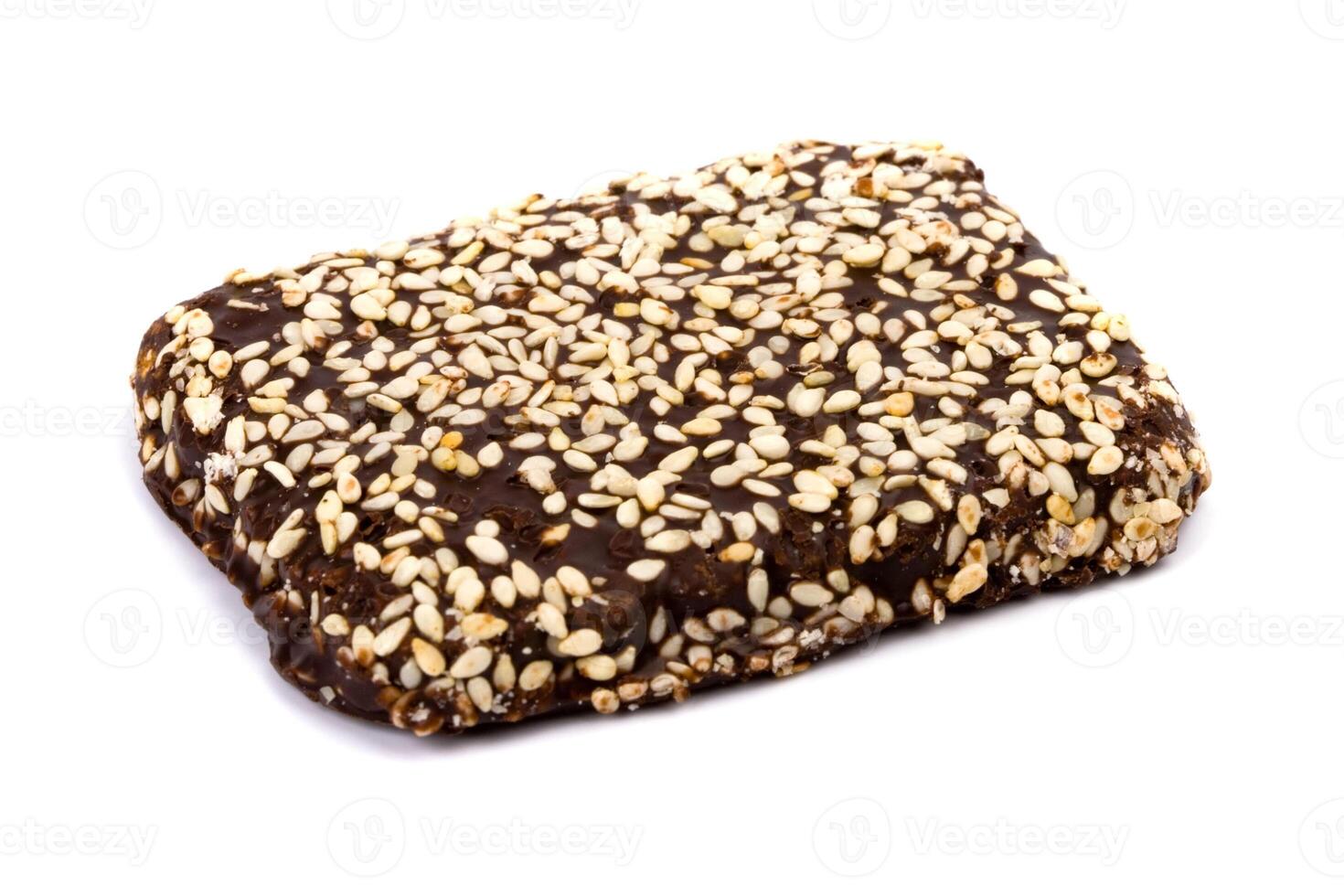 chocolate cookie with sesame photo